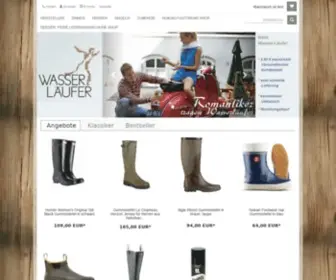 Wasser-Laeufer.de(Wasser-Laeufer, Gummistiefel und mehr aus Naturkautschuk) Screenshot
