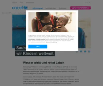 Wasser-Wirkt.de(Sauberes Wasser rettet Kinderleben) Screenshot