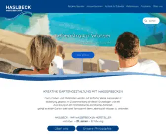 Wasserbecken.de(Haslbeck) Screenshot