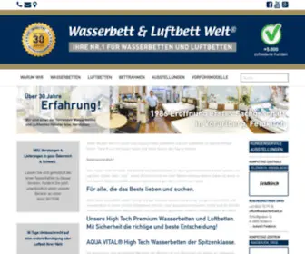 Wasserbettwelt.at(Wasserbett österreich) Screenshot