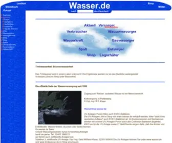 Wasser.de(Wasser .de und Trinkwasser .de) Screenshot