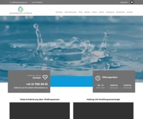 Wassermatrix.ch(Wassermatrix AG) Screenshot