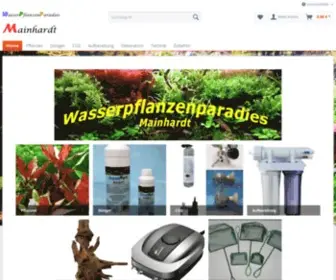 Wasserpflanzenparadies.com(Wasserpflanzen, Aquariumpflanzen, Wasserpflanzendünger und sonstiges Aquariumzubehör) Screenshot