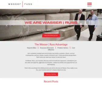 Wasserruss.com(NY Business Attorneys Wasser) Screenshot