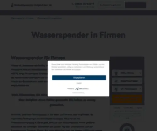 Wasserspender-Vergleichen.de(Wasserspender Vergleichen) Screenshot