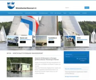 Wassersport-Verband.de(WVW Wirtschaftsverband Wassersport e.V) Screenshot