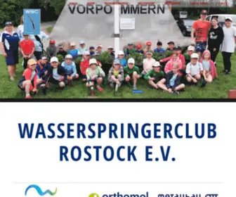 Wasserspringerclub-Rostock.de(WSC Rostock) Screenshot