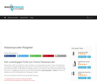 Wassersprudler-Ratgeber.de(Wassersprudler Ratgeber) Screenshot