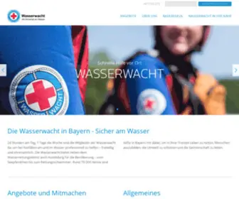 Wasserwacht-Online.de(Die Wasserwacht bietet neben dem Wasserrettungsdienst auch Ausbildung für die Bevölkerung) Screenshot