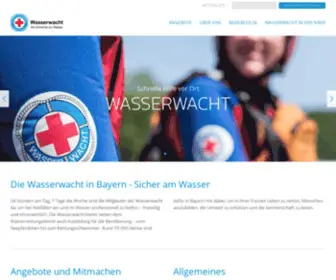 Wasserwacht.de(Die Wasserwacht bietet neben dem Wasserrettungsdienst auch Ausbildung für die Bevölkerung) Screenshot