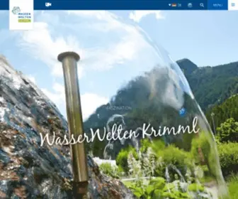 Wasserwelten-Krimml.at(Besuchen Sie von Mai bis Oktober eine der Hauptattraktionen im Salzburger Land) Screenshot