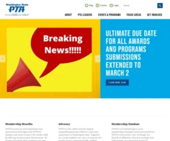 Wastatepta.org(Washington State PTA) Screenshot