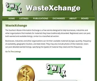 Wasteexchange.org(Chemical beneficial reuse) Screenshot