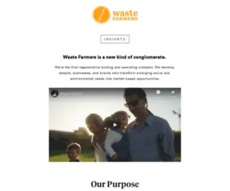 Wastefarmers.com(A regenerative holding company) Screenshot