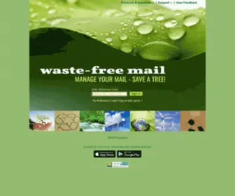 Wastefreemail.com(Manage Your Mail) Screenshot