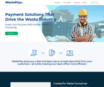 Wastepay.com(Payment Processing for the Waste Industry) Screenshot