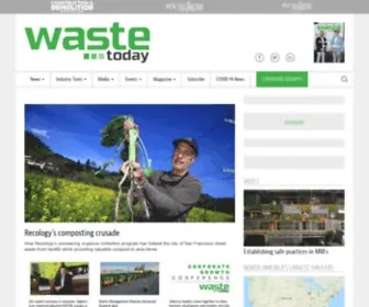 Wastetodaymagazine.com(Waste Today) Screenshot