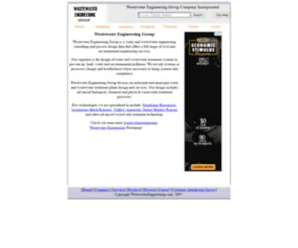 Wastewaterpe.com(Wastewater Engineering Group) Screenshot