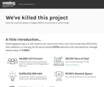 Wastingspace.org(Wasting Space) Screenshot
