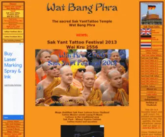 Wat-Bang-Phra.com(The Sak Yant tattoo Temple Wat Bang Phra in Thailand) Screenshot