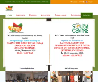 Wataf-Tax.org(West African Tax Administration Forum) Screenshot