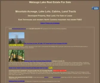 Watauga-Lake.com(Secluded Mountain Cabin Rental on Elk River) Screenshot