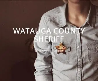 Wataugacountysheriff.org(Watauga County Sheriff) Screenshot