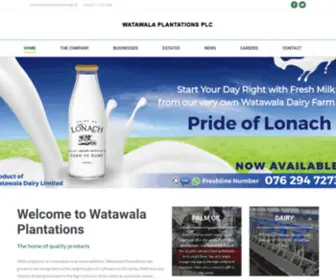 Watawalaplantations.lk(Watawala Plantations PLC) Screenshot