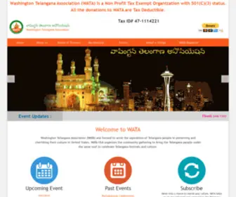 Wataweb.org(Washington Telangana Association) Screenshot