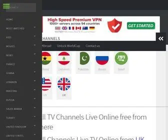 Watchallchannels.com(Live TV Online) Screenshot