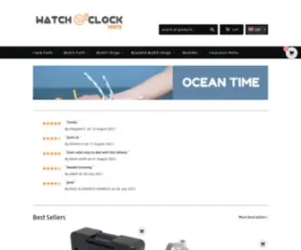 Watchandclockparts.com(The Largest Stockist of Watch and Clock Parts Worldwide Delivery) Screenshot