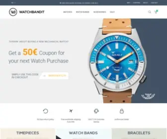 Watchbandit.com(Mechanical Watches & Quality Straps Curated by WATCHBANDIT) Screenshot