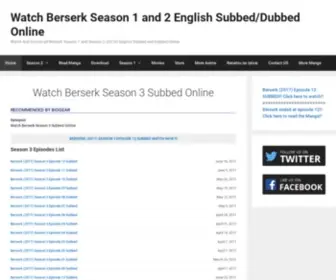 Watchberserk.com(Watch And Download Berserk Season 1 and Season 2 (2016)) Screenshot