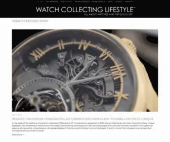 Watchcollectinglifestyle.com(WATCH COLLECTING LIFESTYLE) Screenshot