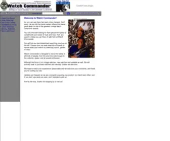 Watchcommander.com(Vintage Watches) Screenshot