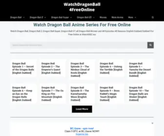 Watchdbz.xyz(Watch Dragon Ball For Free Online) Screenshot