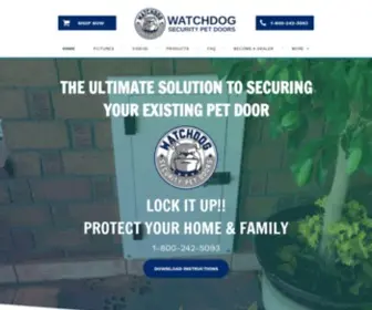 Watchdogsecuritypetdoors.com(Watch Dog Security Pet Doors) Screenshot