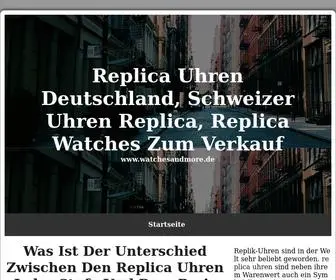 Watchesandmore.de(Replica Uhren Deutschland) Screenshot