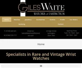 Watchesofdistinction.com(Watches of Distinction) Screenshot