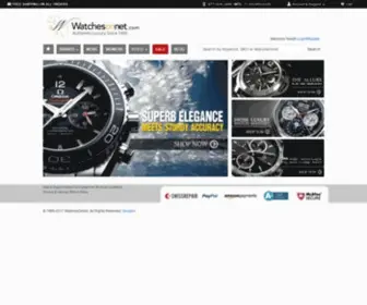 Watchesonnet.com(Authentic Luxury Watches from the Swiss Watch Experts) Screenshot