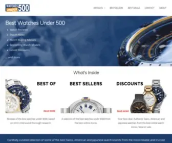 Watchesunder500.com(Watches UnderA selection of the best watches under $500) Screenshot