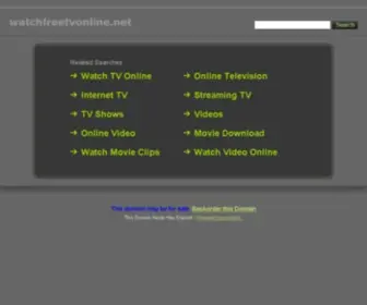 Watchfreetvonline.net(Online tv) Screenshot