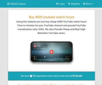 Watchhours.com(Watch Hours) Screenshot