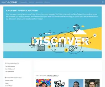 Watchin.today(YouTube Statistics) Screenshot