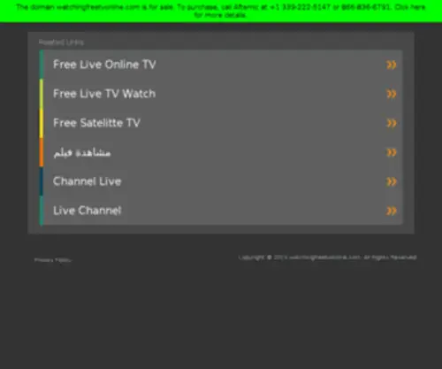 Watchingfreetvonline.com(Watching Online Free TV Free Broadcast Show) Screenshot