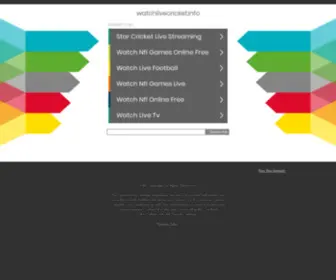 Watchlivecricket.info(Watch Live Cricket) Screenshot
