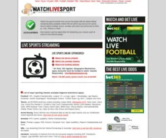 Watchlivesport.net(Watch Live Sports Streaming Online) Screenshot