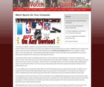 Watchlivesports.me(Watch Sports On Your Computer) Screenshot