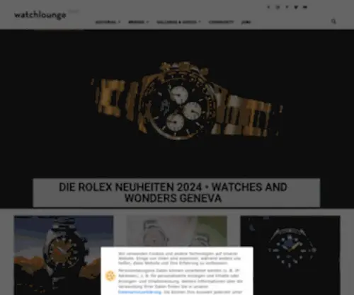 Watchlounge.com(Magazin für hochwertige Uhren) Screenshot