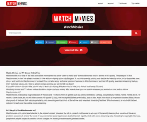 Watchmovies.nz(Watch movies online and Free tv shows streaming) Screenshot